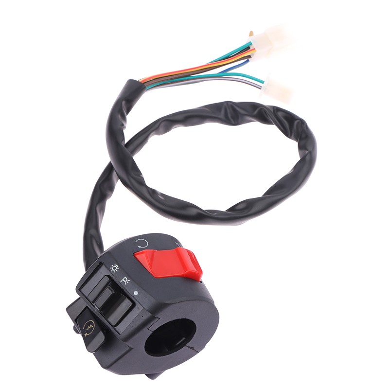 Universal Motorcycle Handle Bar Switches With Choke Horn Turn Controller Switch