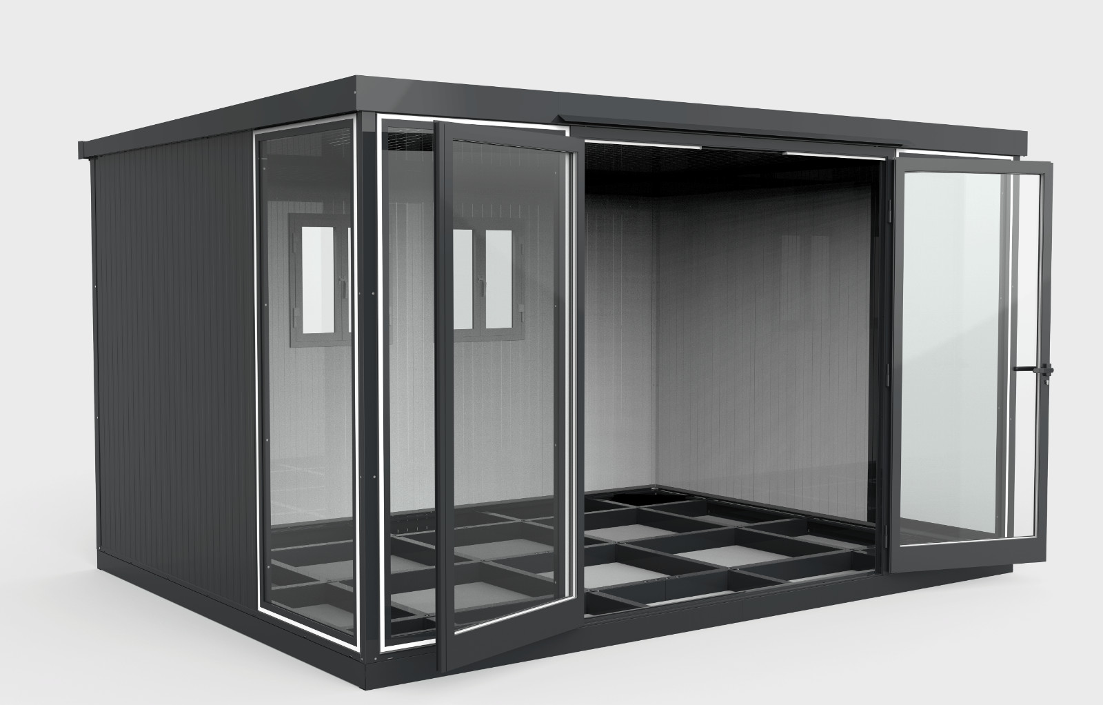 Duramax 13×10 Garden Glass Room, Outdoor Office, Shelter, and Insulated Building