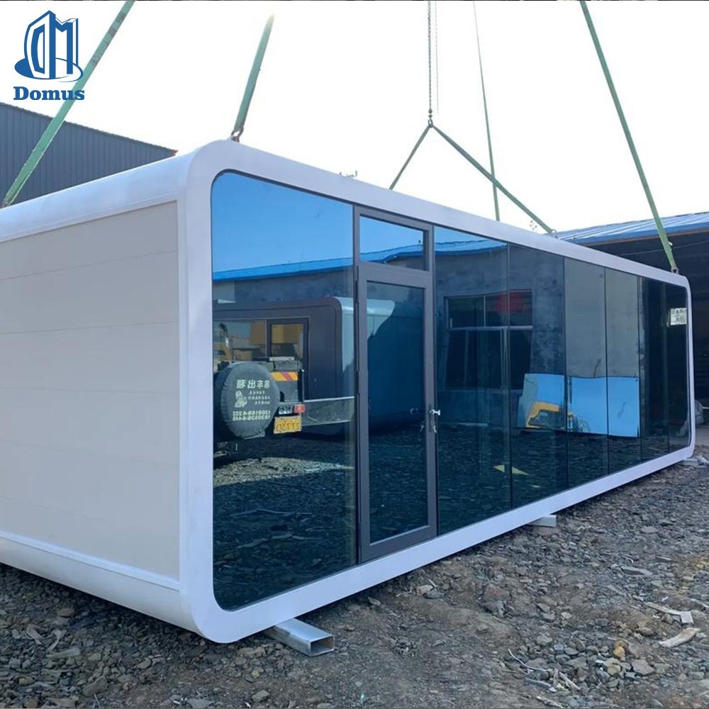 Prefabricated Apple Cabin Glamping Pod Round Tiny House Garden Room Fast Ship