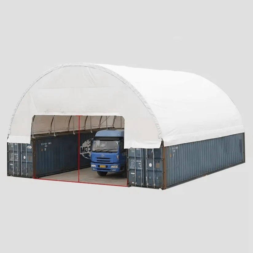 60’x40’x20′ Heavy Duty Double Truss Container Storage Shelter Garage Building