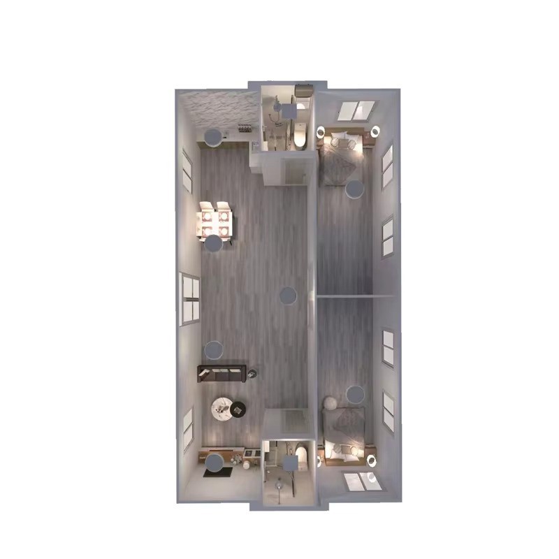 Good Quality 30ft Container House Eco Friendliness Expandable Container Home