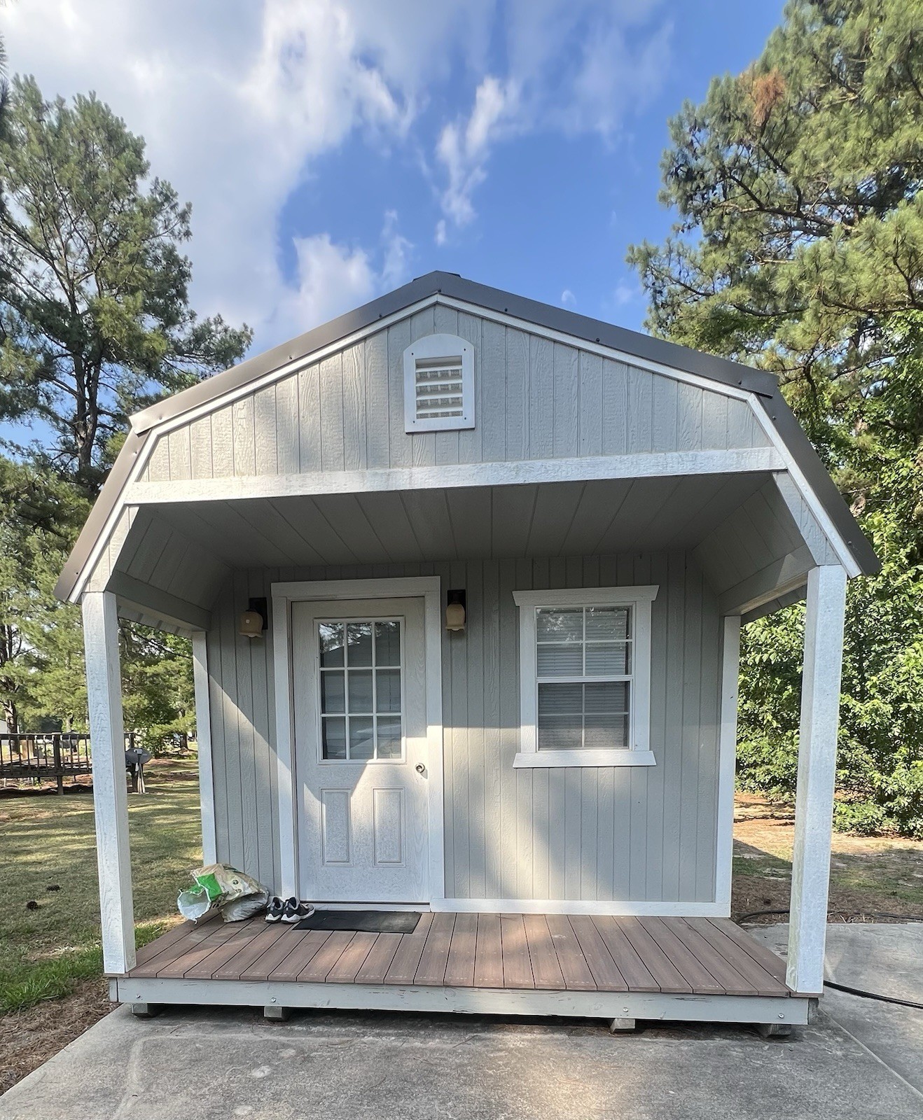 Portable 432ft² Cabin 12×36 w/ Porch, Metal Roof, 1 Bed 1 Bath