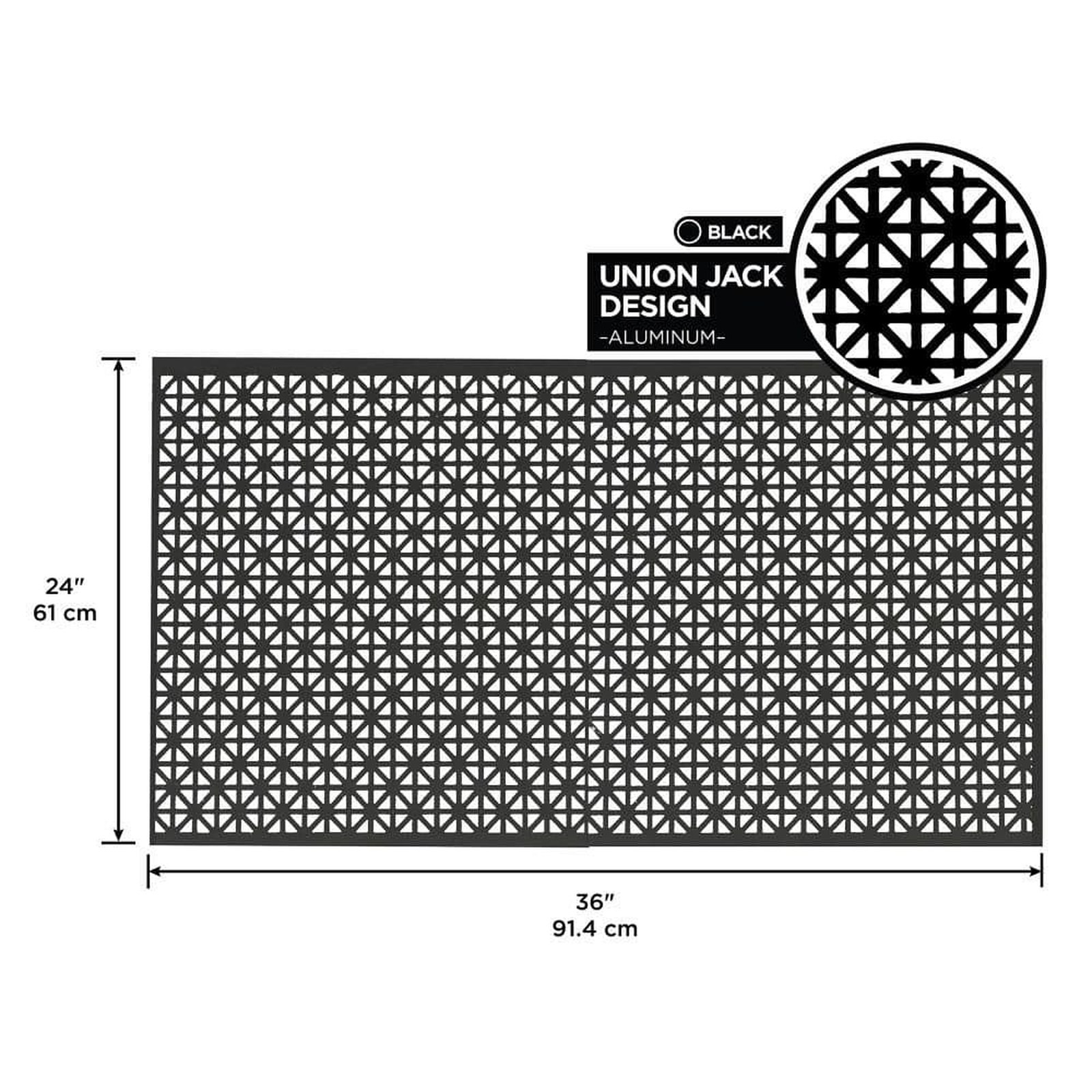 Union Jack Aluminum Sheet 24×36 in – Black