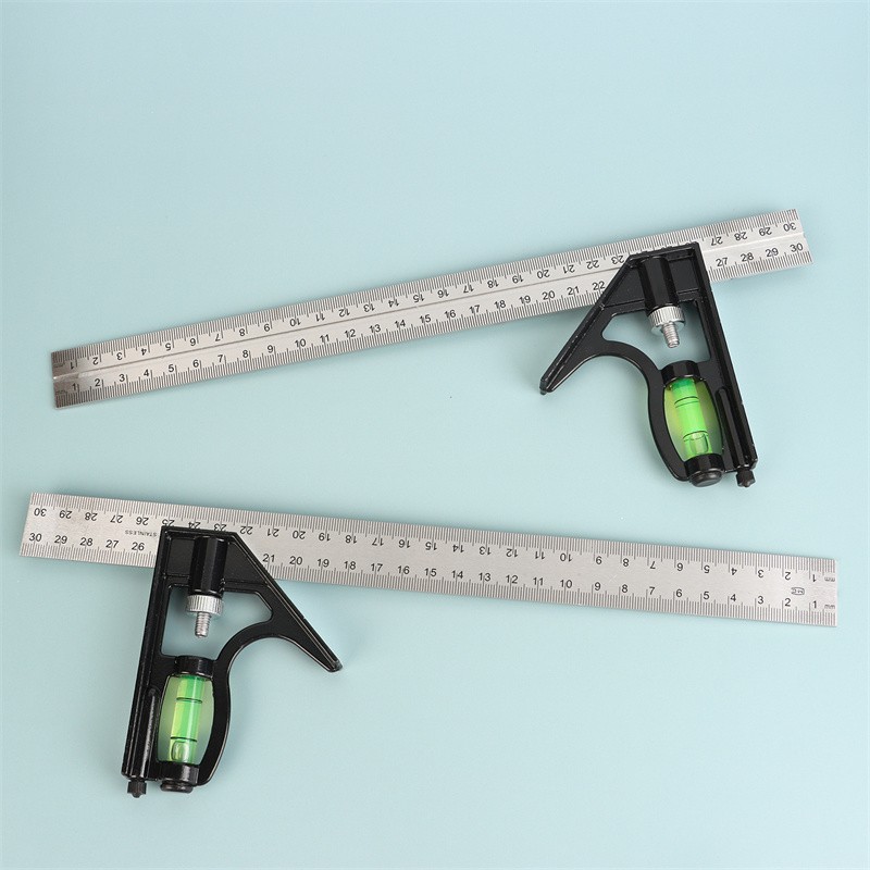 Angle Square Measuring Tools Set Precise Adjustable Combination Spirit Level