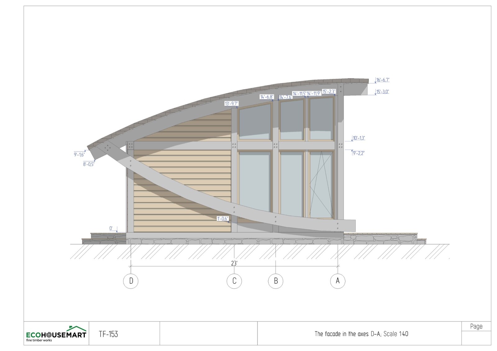 1340 sq.ft TIMBER FRAME KIT TF-B-153_2+loft WOOD PREFAB DIY BUILDING HOUSE CABIN
