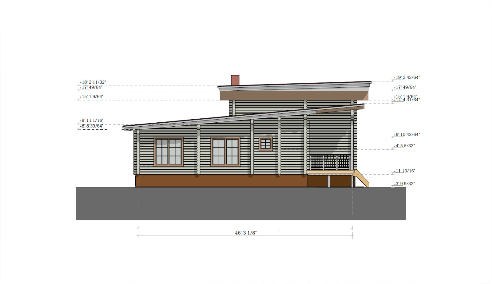 MODERN LOG HOUSE KIT #LH-314-1 ECO FRIENDLY WOOD PREFAB DIY BUILDING CABIN HOME