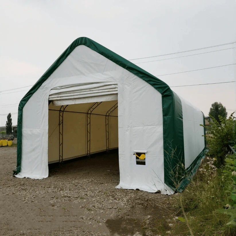 W20’xL33’xH16’Portable Double Truss Storage Shelter PVC Canvas Building Shelter