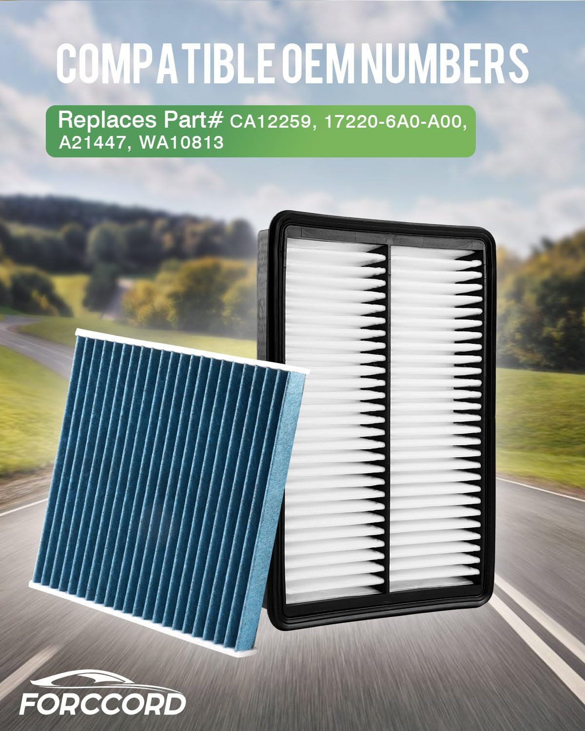 Cabin & Engine Air Filter Fit for Acura MDX 3.5L (2022-2026), Honda Pilot 3.5L (