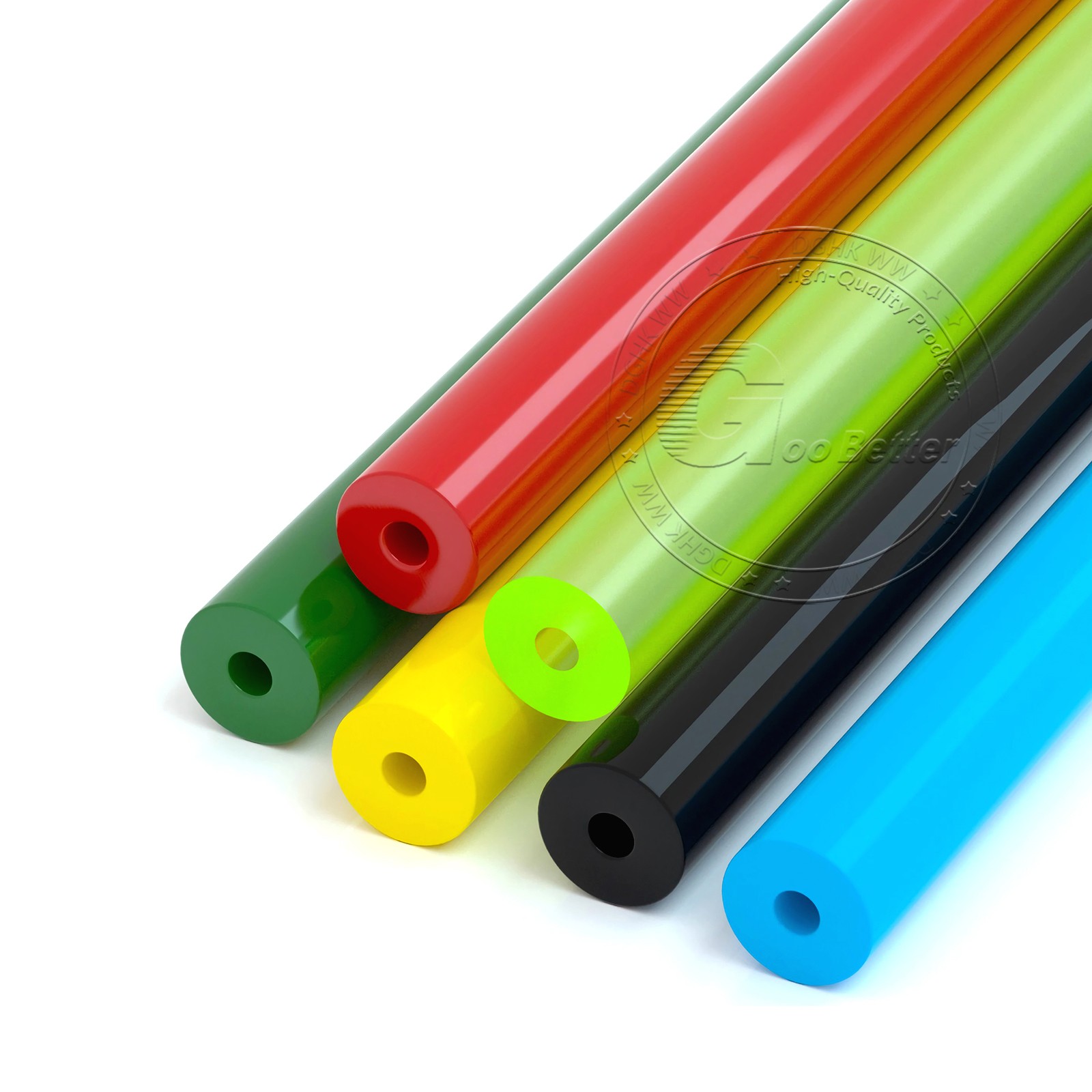PU Polyurethane Hollow Round Rod Bar Stick Length 500mm Elastic Shock Absorber