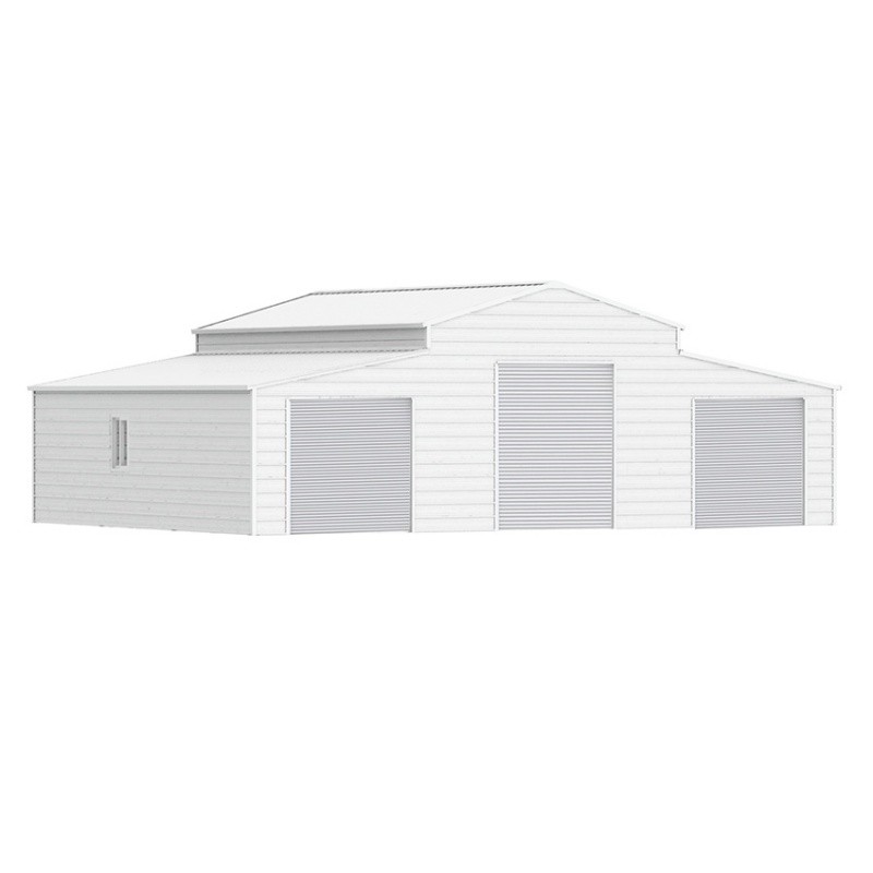 42x30x13ft Metal Garage Shed Outdoor Storage Heavy Duty Galvanized Steel Barn