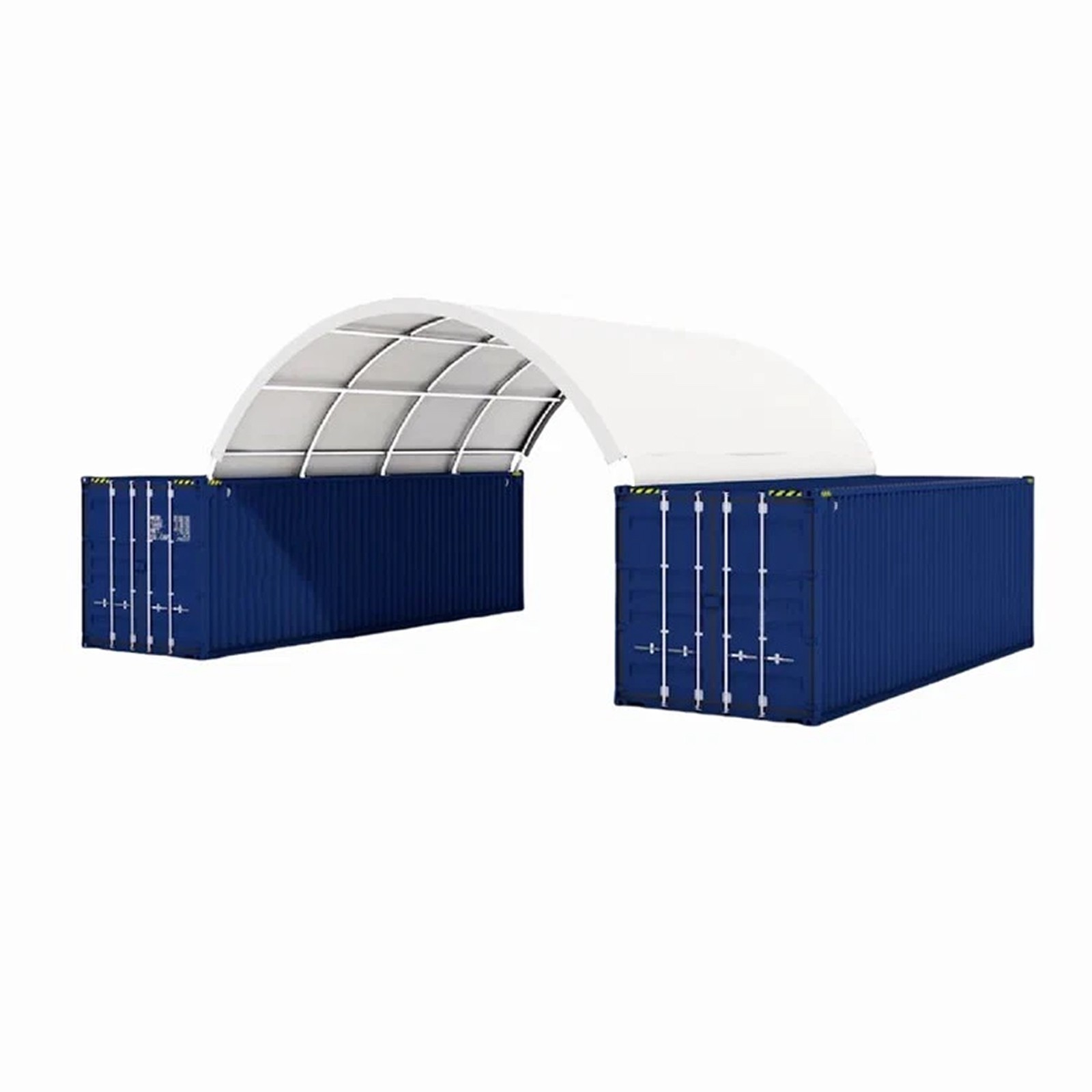 New 20’x20′ PVC Shipping Container Canopy Shelter for Construction Sites Storage
