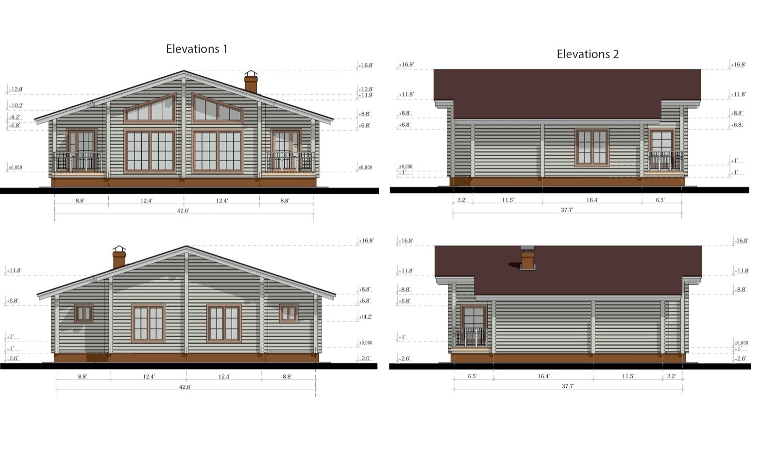 1440sq.ft LOG HOUSE KIT #LH-135 ECO FRIENDLY WOOD PREFAB DIY BUILDING CABIN HOME
