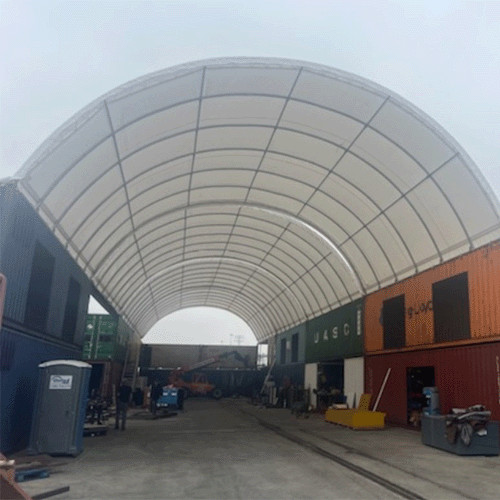 Container Shelter 26 x 20 x 10 with Heavy Duty 17.5oz PVC Cover