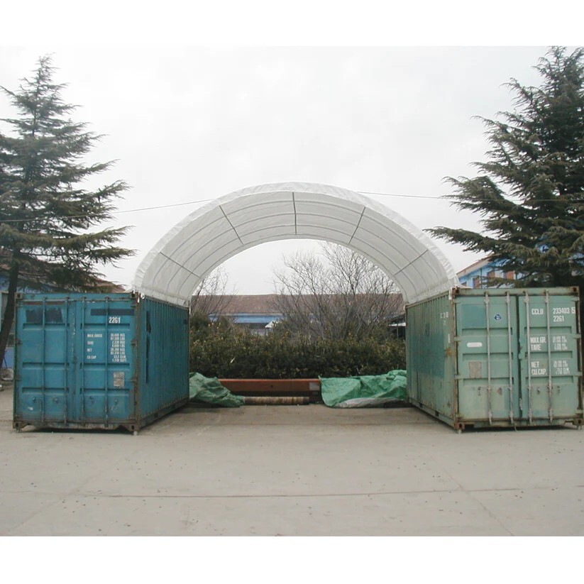 20’x20’Shipping Container Canopy Shelter Kit | 18OZ PVC | Industrial Tent