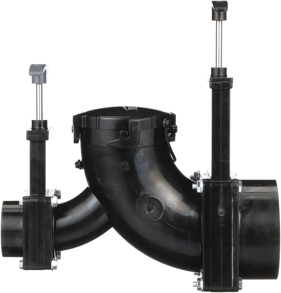 Double Rotating Waste Valve for RV, Campers, Trailer 3″ Hub x 1.5″ Hub x 3″ Cap
