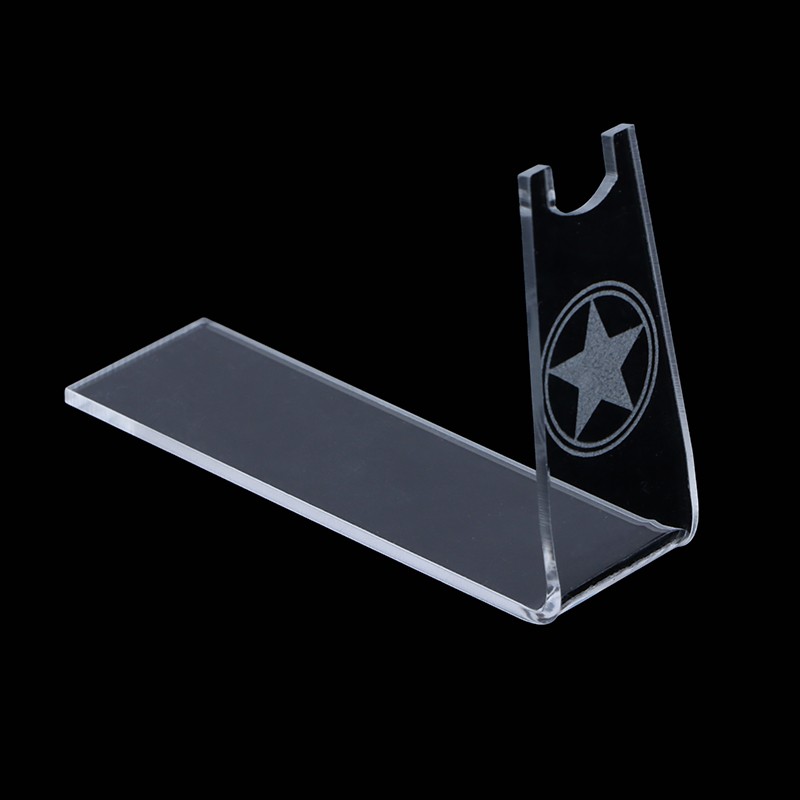 1pcs Small Clear Acrylic Outdoor Pistols Holder Gun Model Showing Display Stand