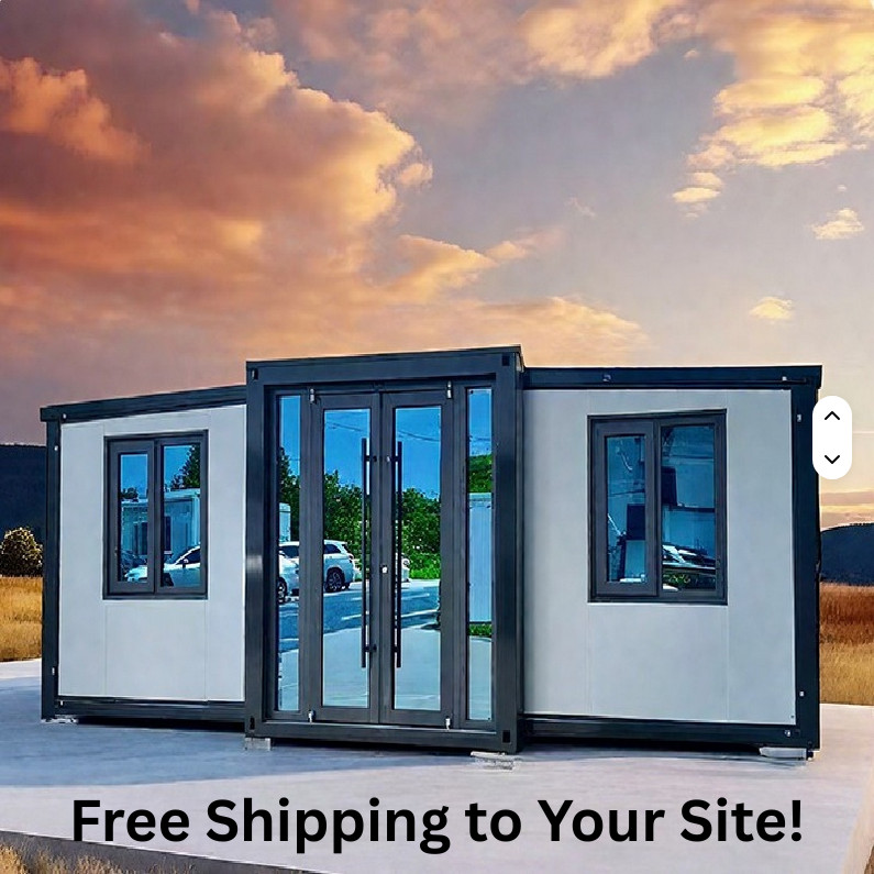 Luxury Double-Wing Container Home 40ftx20ft 4 bedroom and 2 bathroom