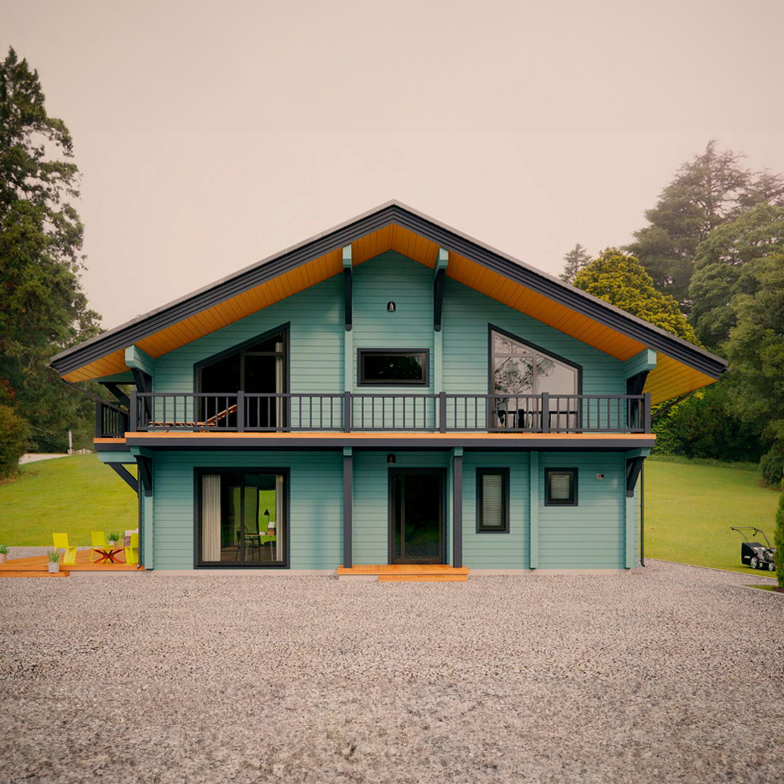 PREFAB LOG CABIN HOME KIT NATURAL WOOD 2691 ft² / 250 m² – DISCOUNT CARD 3% off