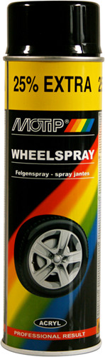 Motip Spray Bus 400ml Wheelspray Mat Black