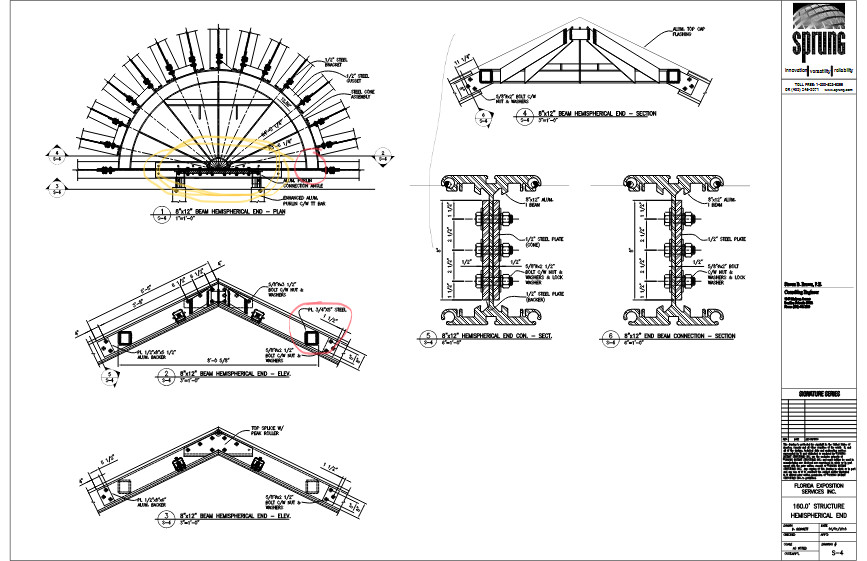 GIANT VINYL BUILDING FRAME TO MAKE A 160 WIDE X 410 LONG X 55 FT HIGH STRUCTURE