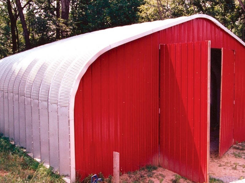 32x50x18 DuroSPAN Steel Building Kit Clear Span Arch DIY Open Ends