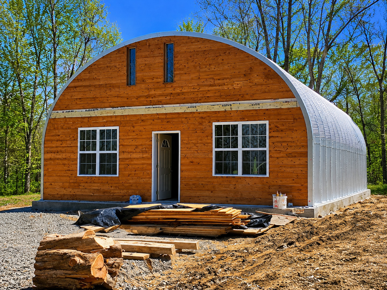 20x20x12 DuroSPAN Steel Barn Home Kit DIY Metal Building Open Ends Direct
