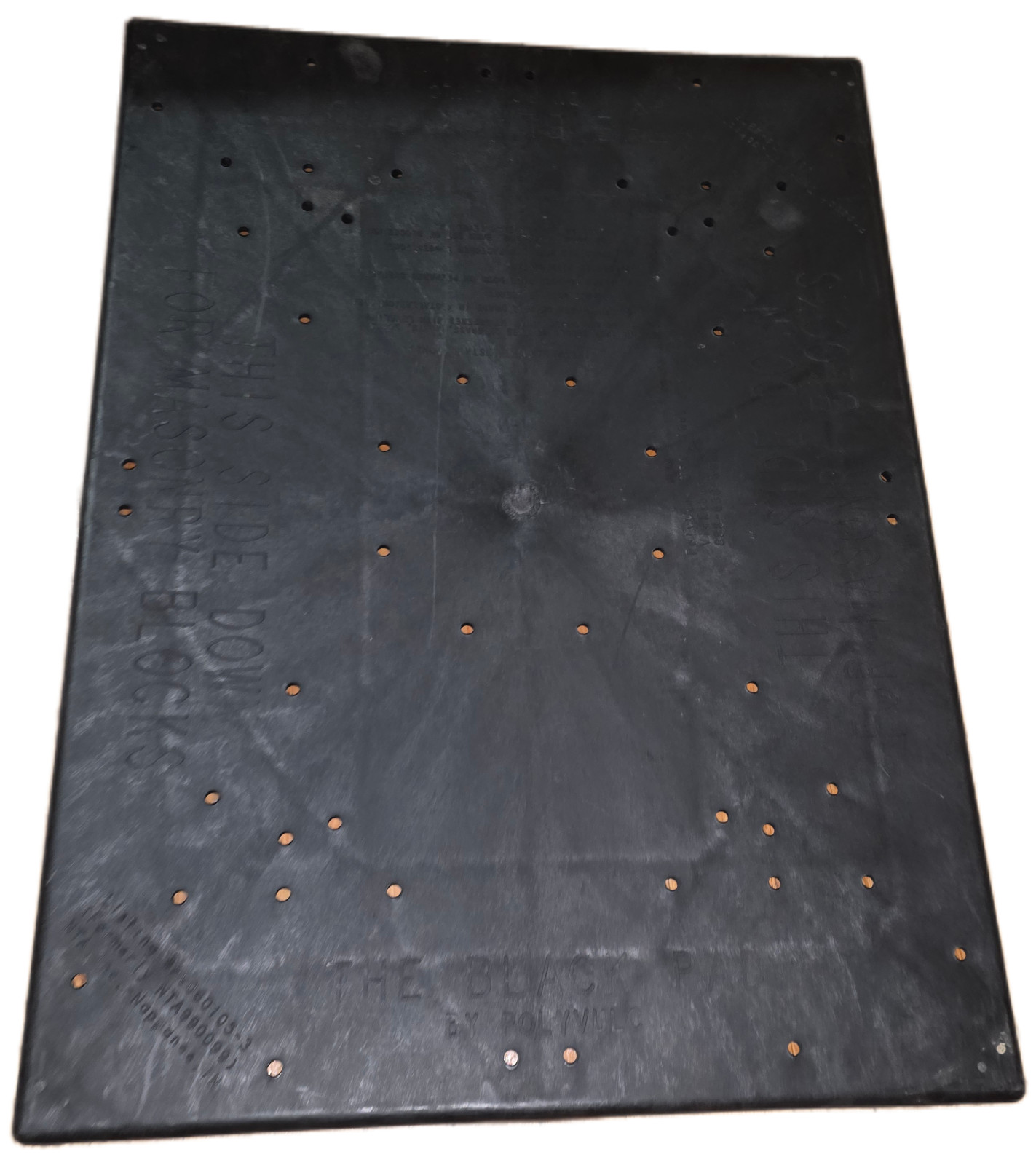 New The black pad by PolyVulc masonry block pad / pier pad PP1723 17″ x 23″