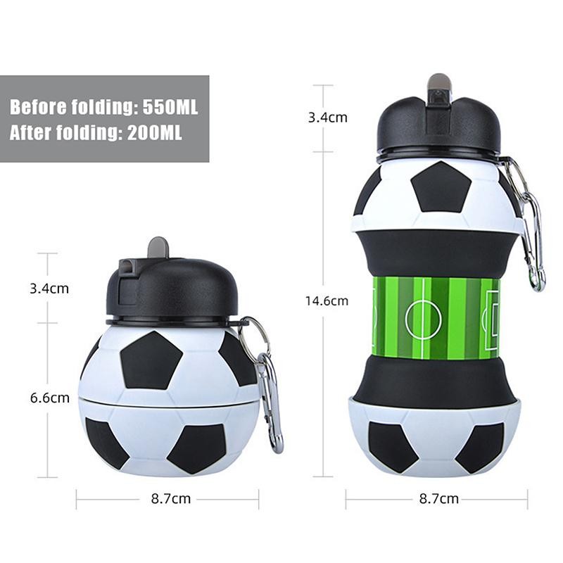 Fold Water Bottle Cups Mug Outdoor Sports School Leakproof Portable Kids Bottle