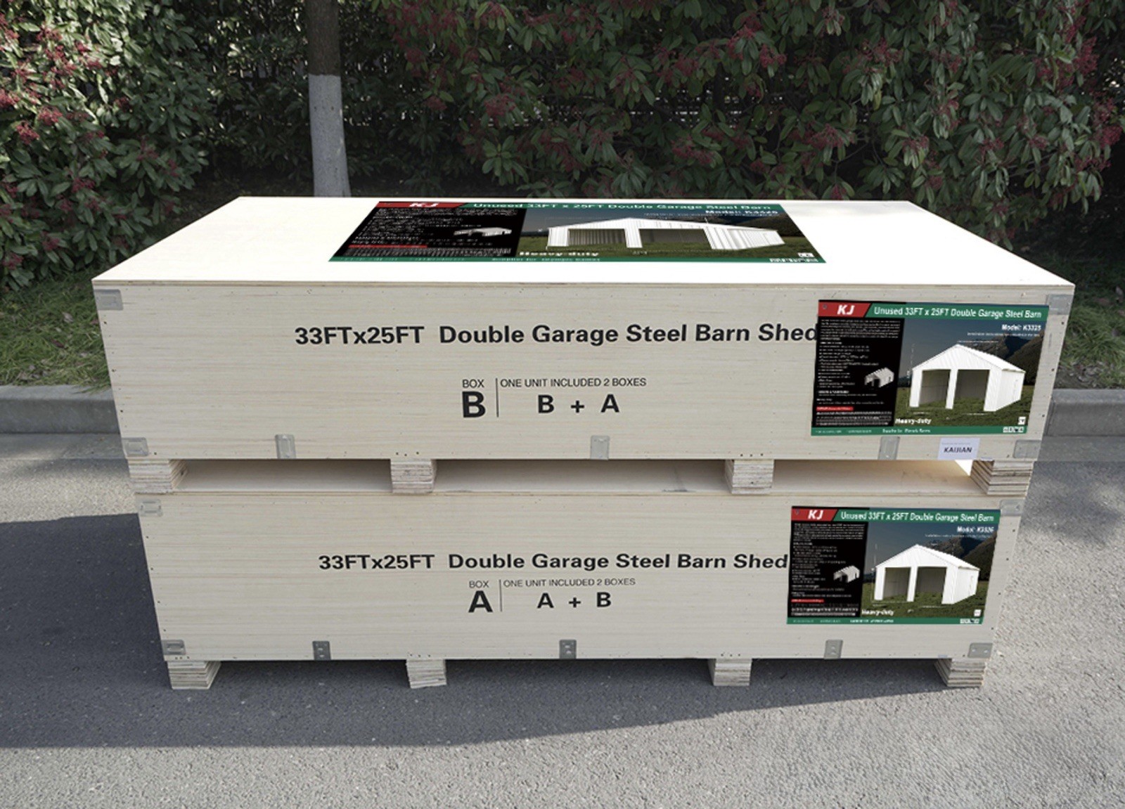 33 x 25 Car Garage / Outdoor Storage / Shed /Heavy Duty / Galvanized Steel