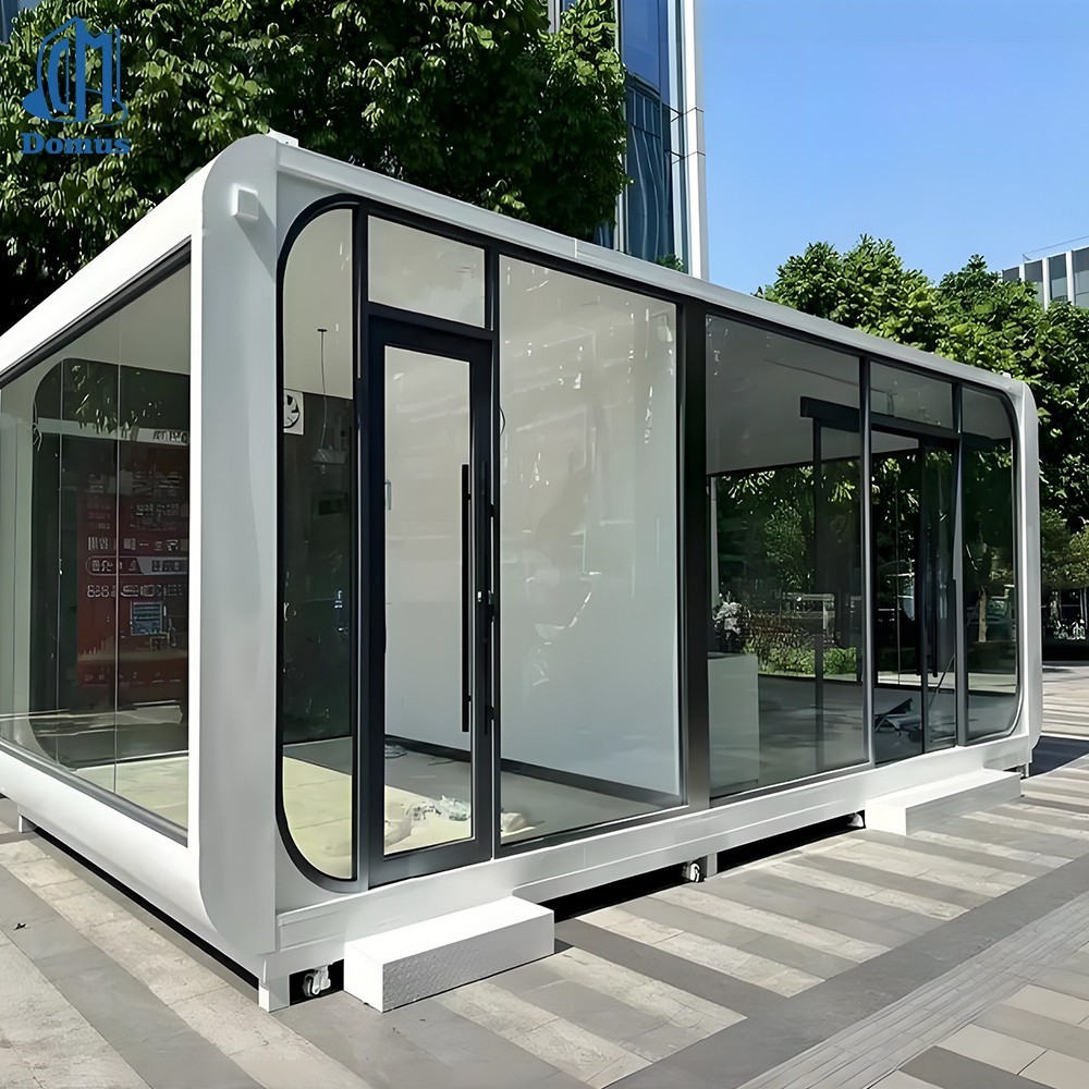 Prefab Apple Cabin Glamping Pod Tiny Home Compact Design Garden Studio Ready