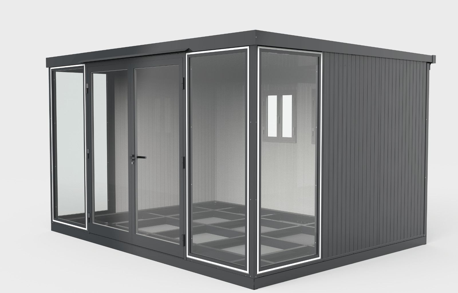Duramax 13×10 Garden Glass Room, Outdoor Office, Shelter, and Insulated Building