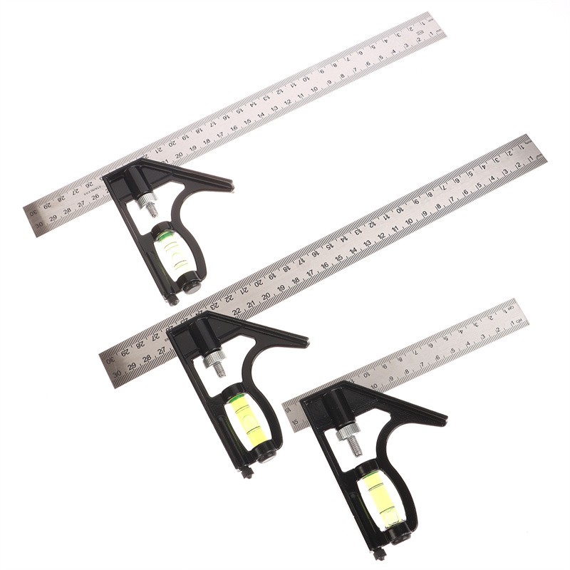 Angle Square Measuring Tools Set Precise Adjustable Combination Spirit Level