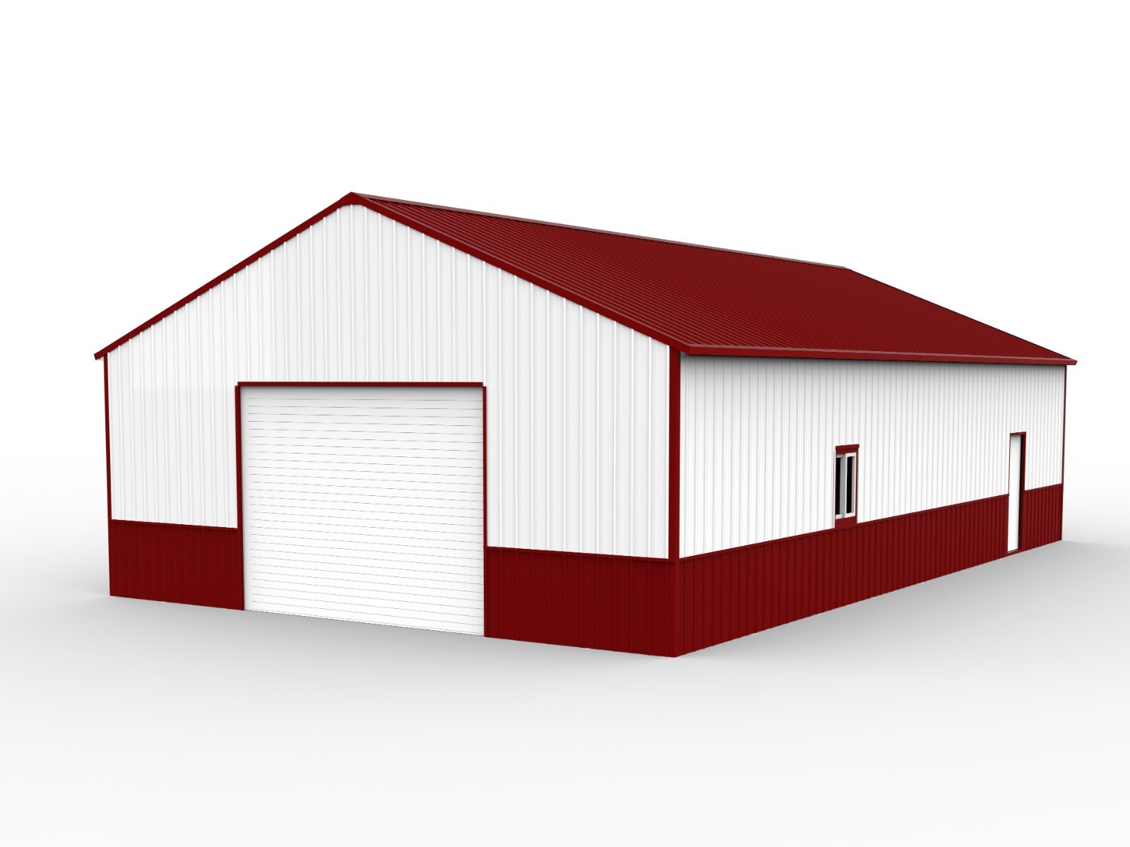 51x31x18 Metal Garage Barn Shed w/Electric Roller Shutter Door Carport 1581Sq.ft