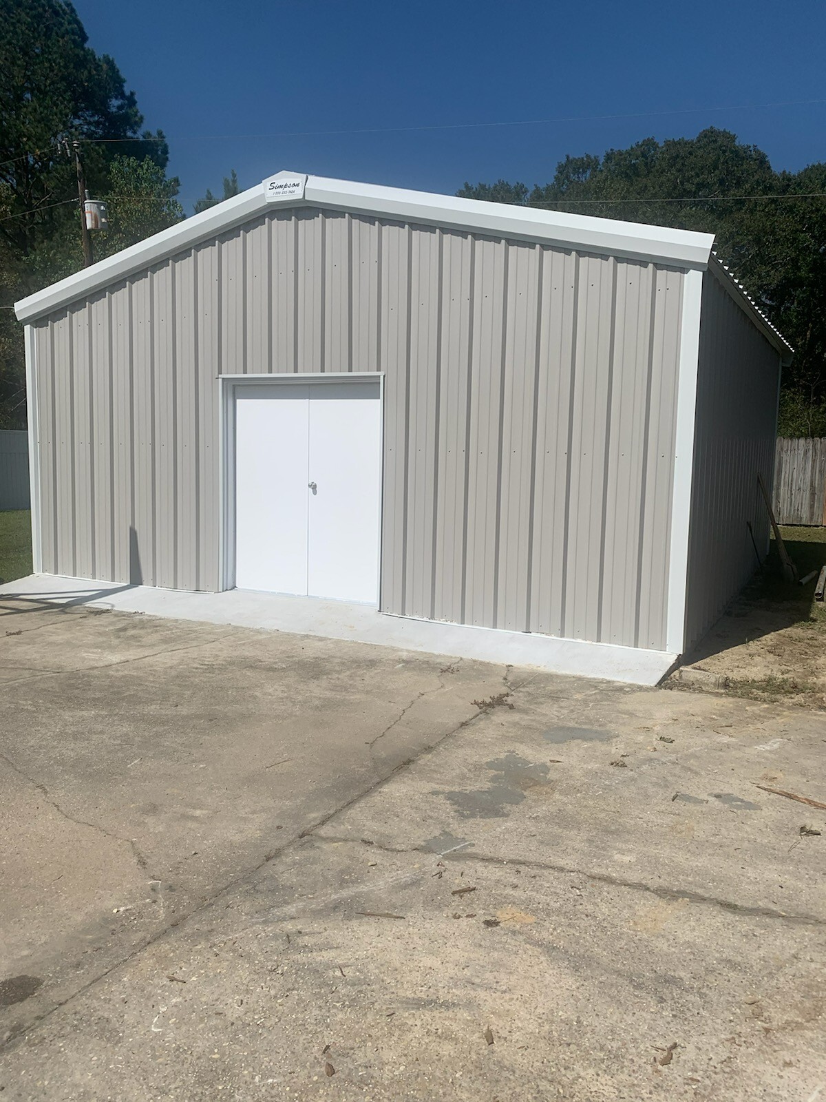 16x20x9 Steel Building SIMPSON ALL GALVALUME Metal Garage Storage Building Kit