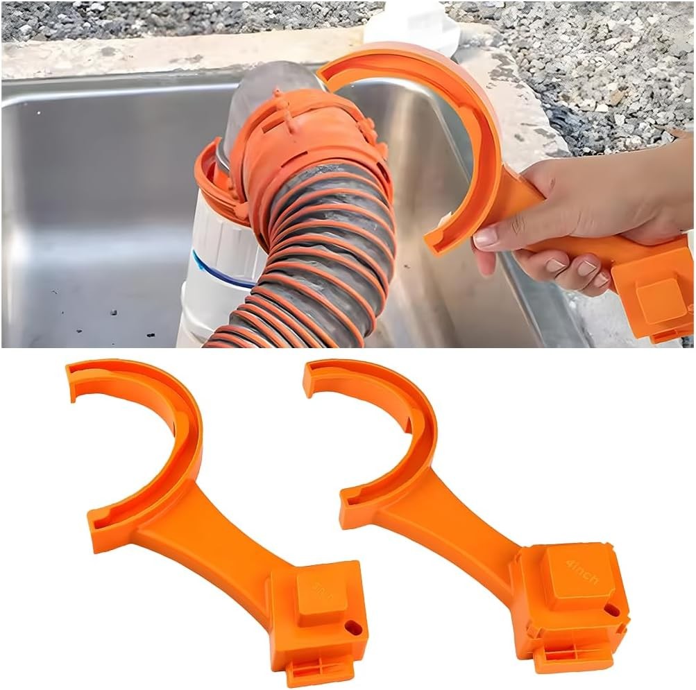 2PCS RV Sewer Hose Wrench, Multi-Purpose Sewer Hose Connector Wrench for Connect