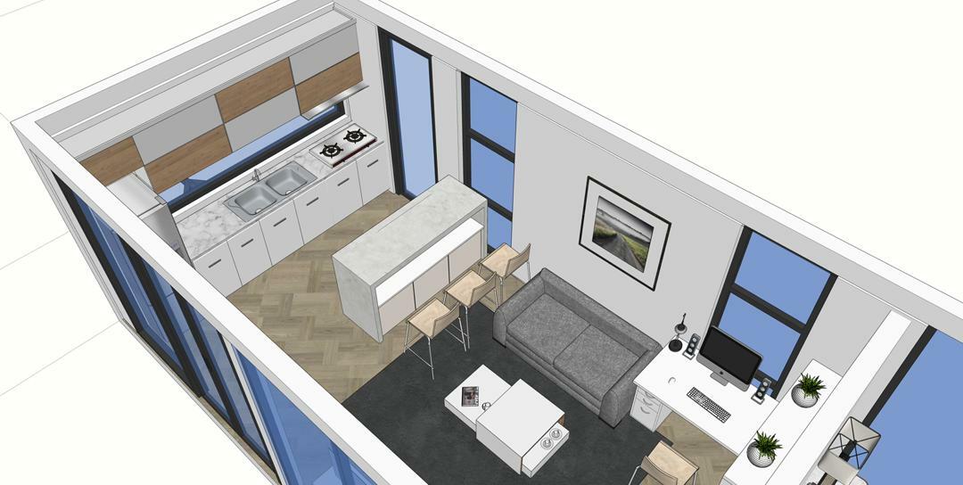 Tiny House Catalog L40′ X W10′ X 9′ South Beach Park RV Model