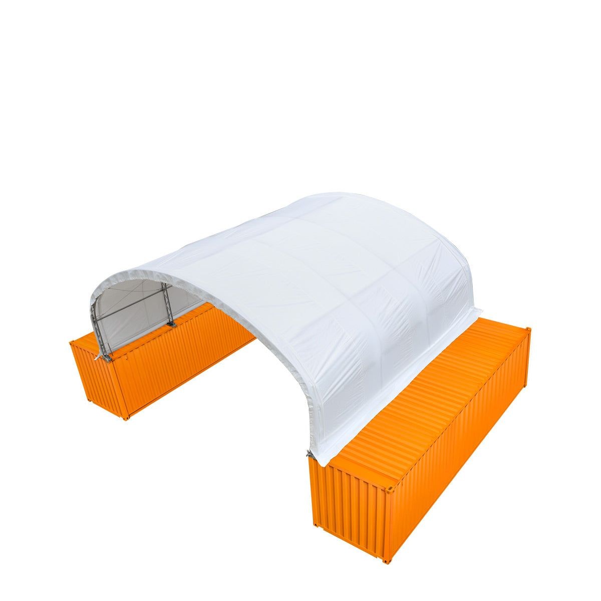 Dual Truss Fabric Shelter 30’x20′, 17oz PVC, for Containers