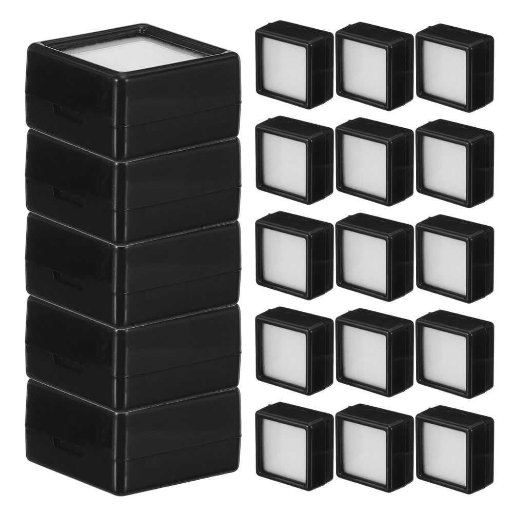 20 Pcs Small Packing Boxes for Jewelry Mineral Display Holder Gems