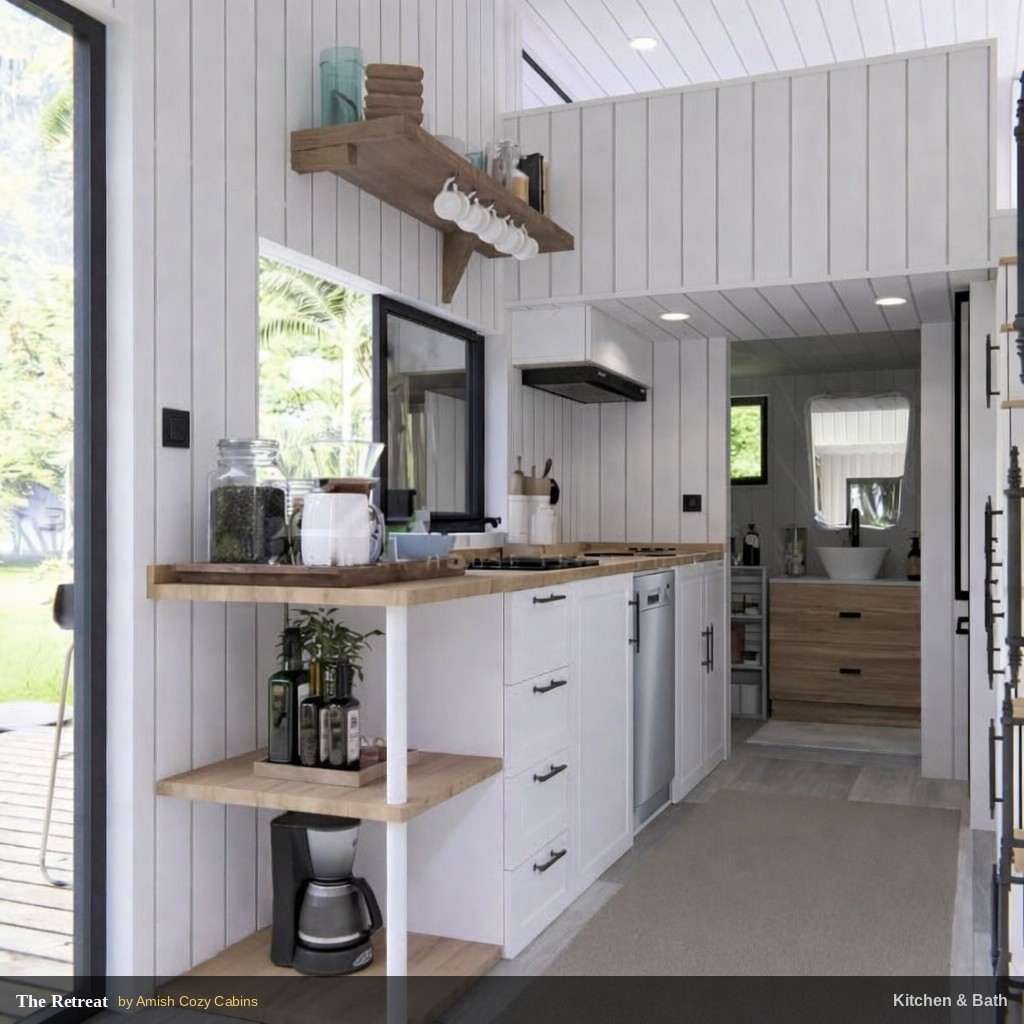 The Retreat Premium Tiny Home 377SF Towable Heated Floors $84,900 FREE SHIP