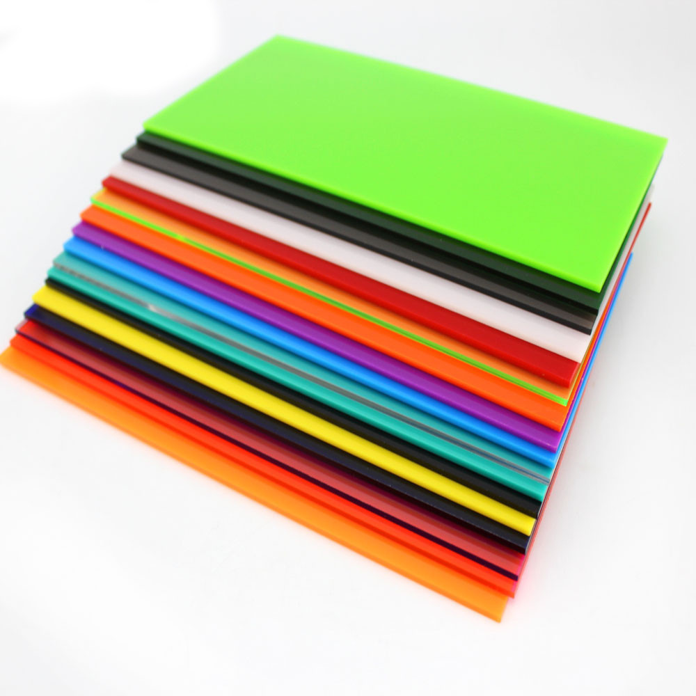 Color Acrylic Sheet Panel Plastic Plate 8x8cm 10x20cm 15x15cm 20x20cm