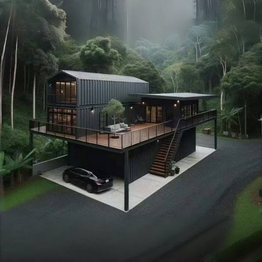 Prefab House 2 Story Container Home Modern Modular Detachable Container House