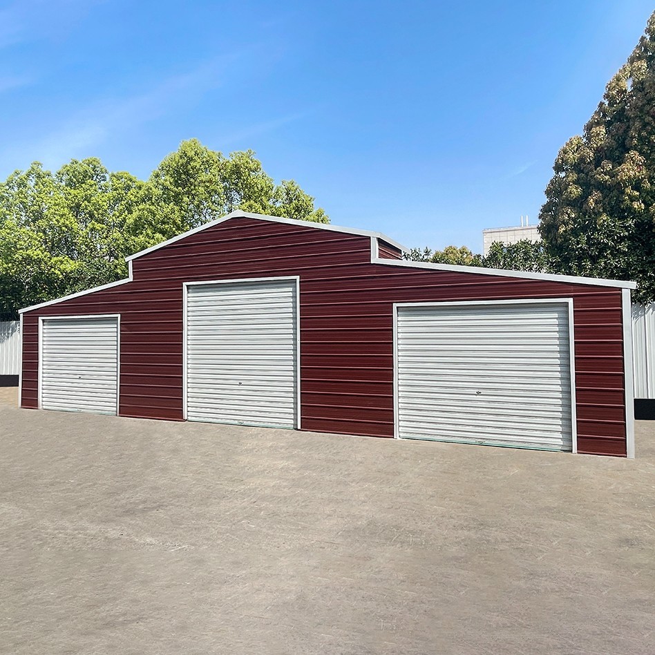 42’x30’x13′ Metal Garage Shed Barn Outdoor Storage Heavy Duty Galvanized Steel