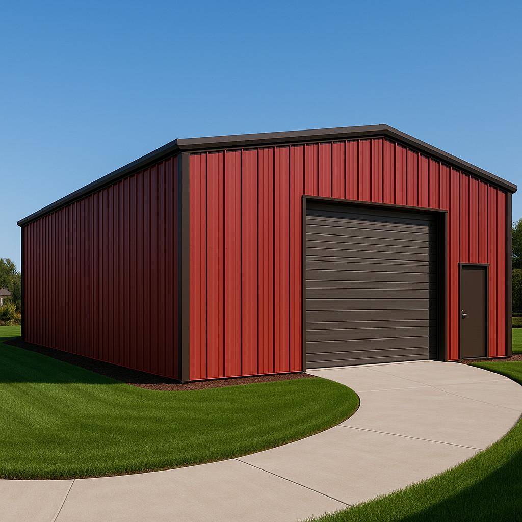 30x50x12 Steel Building Kit | Rigid Frame I-Beam | Commercial Grade | DuroBEAM