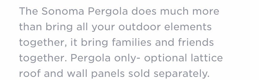 DIY 12’ FT x 12’ FT Pergola – Outside Use – Mocha