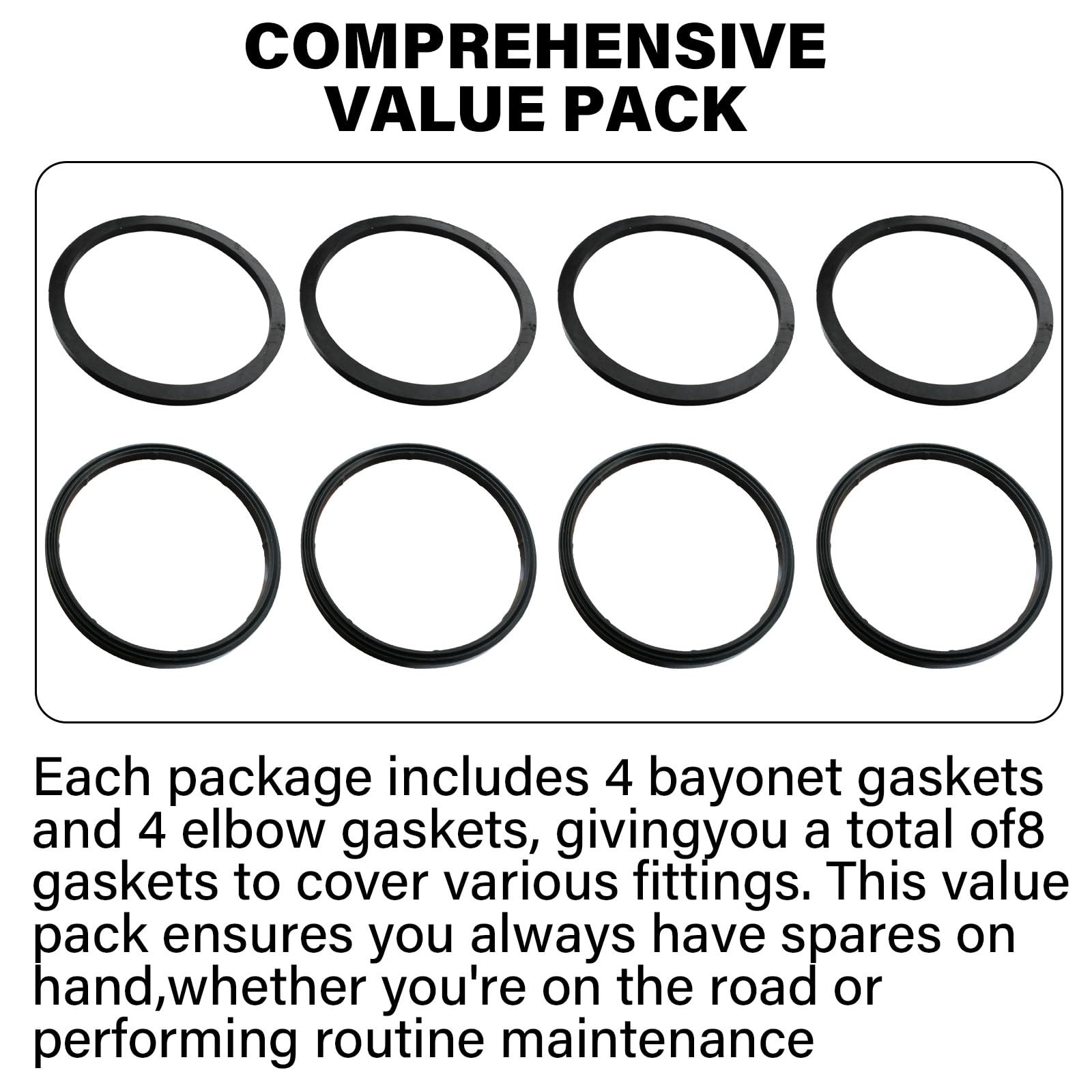 RV Sewer Hose Replacement Gasket 39843,Rubber Seal Fittings for…