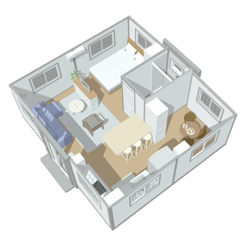 Chery 20x20x8FT Mobile Expandable Prefab House Prebuilt Home Portable Office