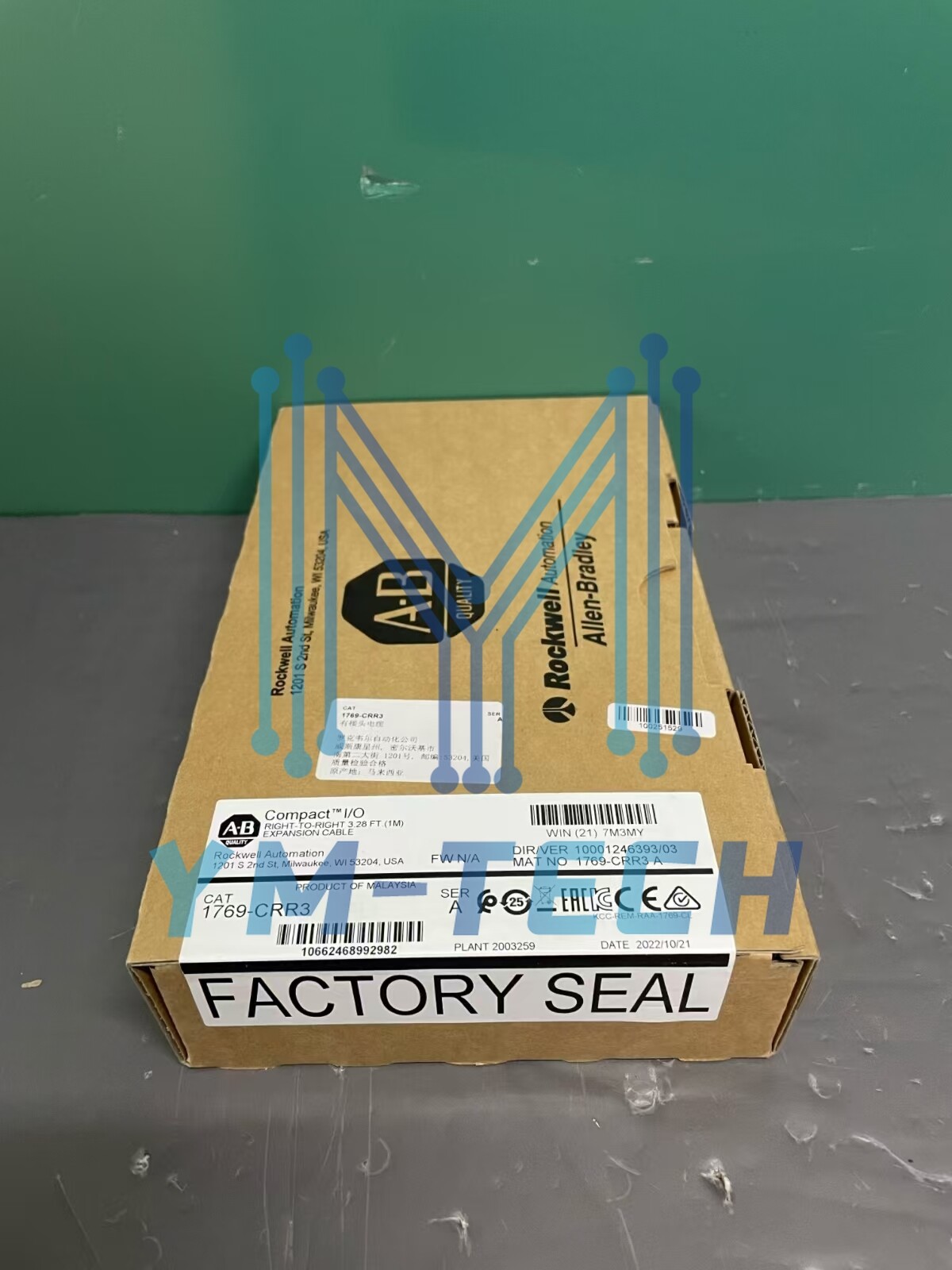 New Allen Bradley 1769-CRR3 Compact Right-To-Right Bus Exp Cable