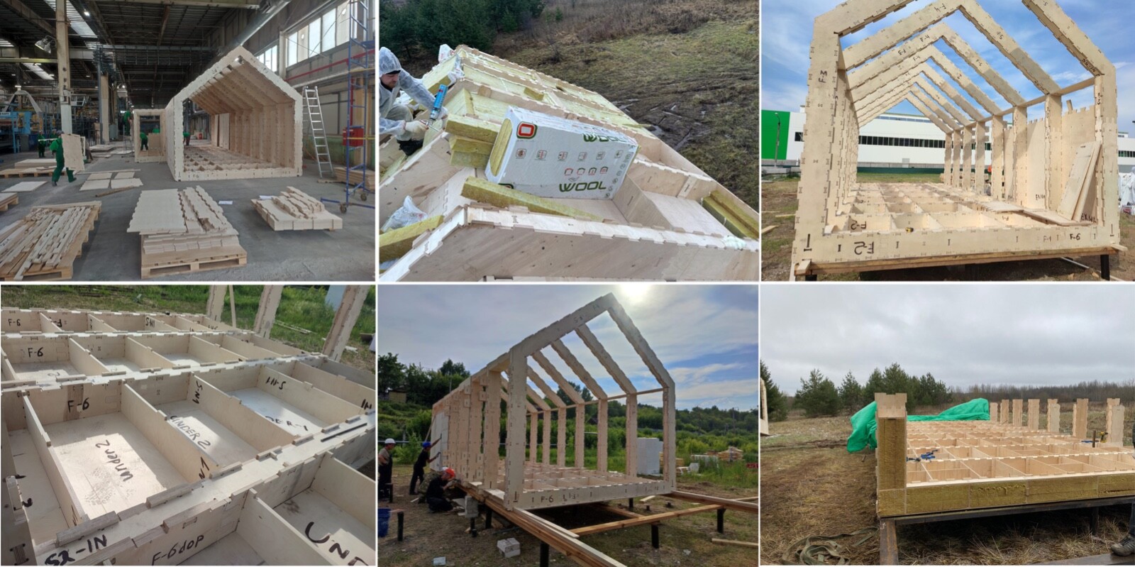 273 sg.ft СANDLE HOUSE KIT #PW-23 PREFAB DIY PLYWOOD BUILDING CABIN HOME MODULAR