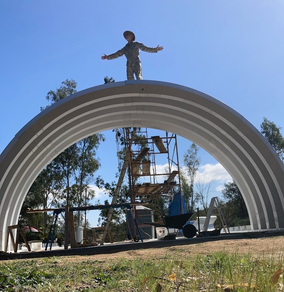 40x30x18 DuroSPAN Steel Off-Grid Grow Food Building Open Ends Factory Direct