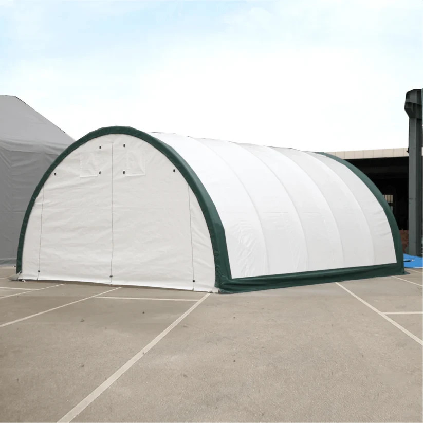 Reinforced 20’x30’x12′ Single Truss Storage Shelter 11oz PE Fabric Hoop Building